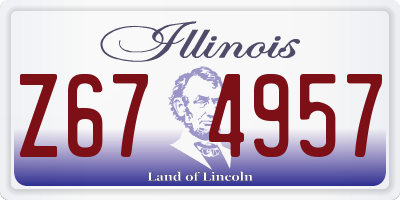 IL license plate Z674957