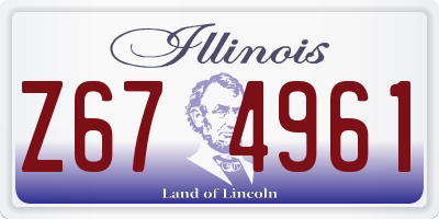 IL license plate Z674961