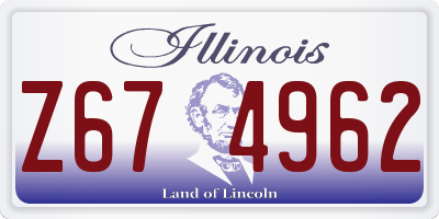 IL license plate Z674962