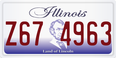 IL license plate Z674963