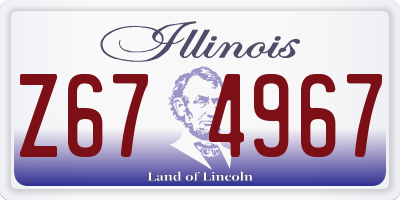 IL license plate Z674967