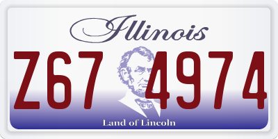 IL license plate Z674974