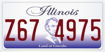 IL license plate Z674975