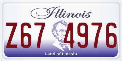 IL license plate Z674976