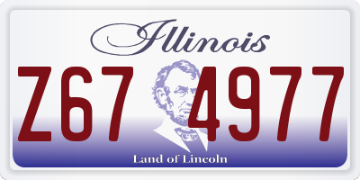 IL license plate Z674977