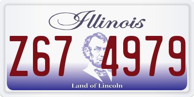 IL license plate Z674979