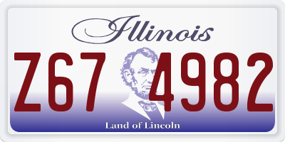 IL license plate Z674982