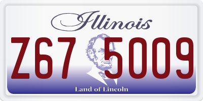 IL license plate Z675009