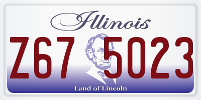 IL license plate Z675023