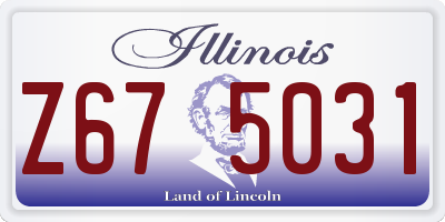 IL license plate Z675031