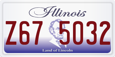IL license plate Z675032