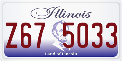 IL license plate Z675033