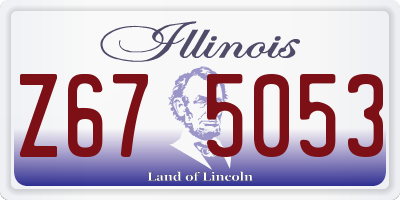 IL license plate Z675053