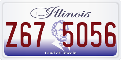 IL license plate Z675056