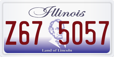 IL license plate Z675057