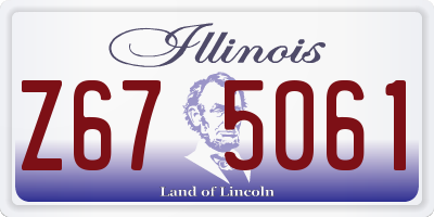 IL license plate Z675061