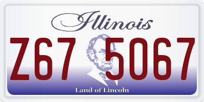 IL license plate Z675067
