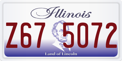 IL license plate Z675072