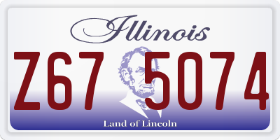 IL license plate Z675074