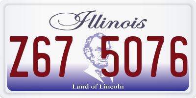 IL license plate Z675076