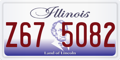 IL license plate Z675082