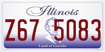 IL license plate Z675083