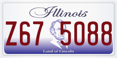 IL license plate Z675088