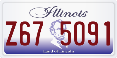 IL license plate Z675091