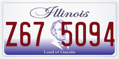 IL license plate Z675094