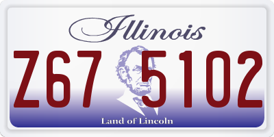 IL license plate Z675102