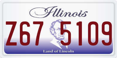 IL license plate Z675109
