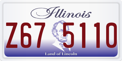 IL license plate Z675110