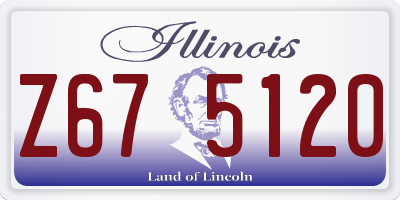 IL license plate Z675120
