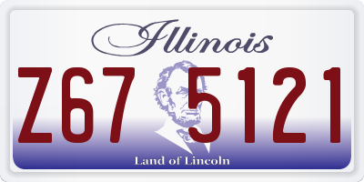 IL license plate Z675121