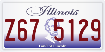 IL license plate Z675129