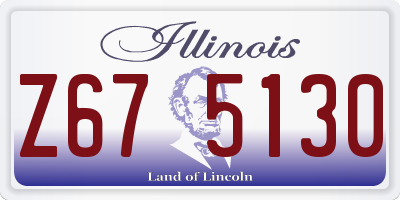 IL license plate Z675130