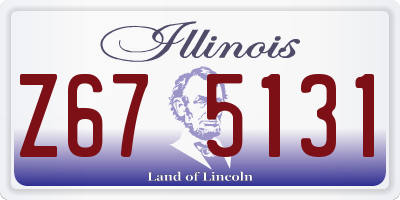 IL license plate Z675131