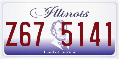 IL license plate Z675141