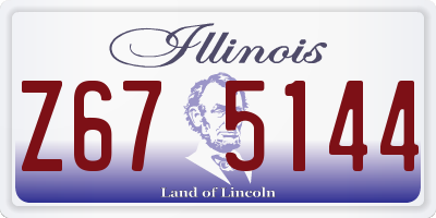 IL license plate Z675144