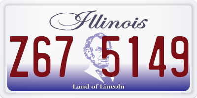 IL license plate Z675149