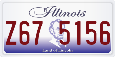 IL license plate Z675156