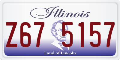 IL license plate Z675157