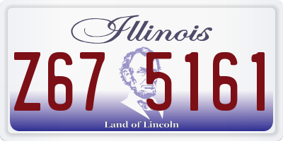 IL license plate Z675161