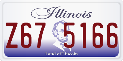 IL license plate Z675166