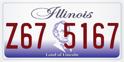 IL license plate Z675167