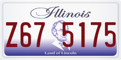 IL license plate Z675175