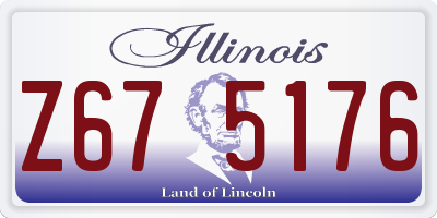 IL license plate Z675176