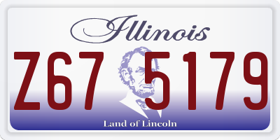 IL license plate Z675179