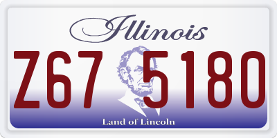 IL license plate Z675180
