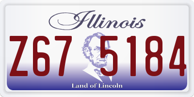 IL license plate Z675184